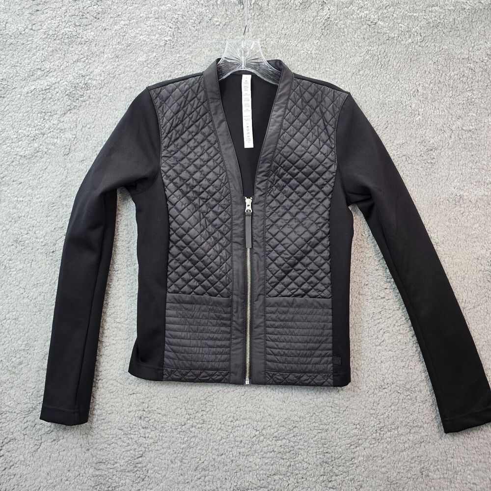 Lululemon Women's Black Quilted Jacket Size 4